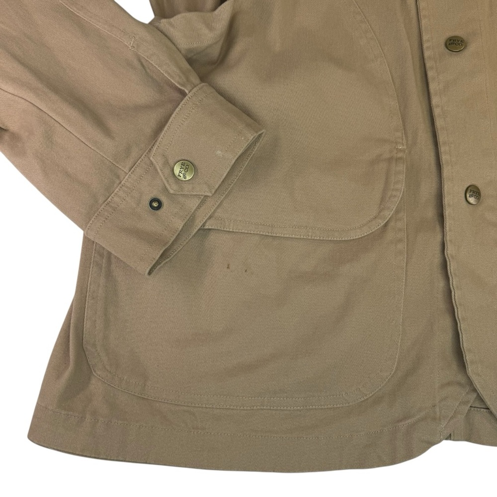 Frye and Co Men’s Twill Field Tan Jacket XL - Picture 4 of 7